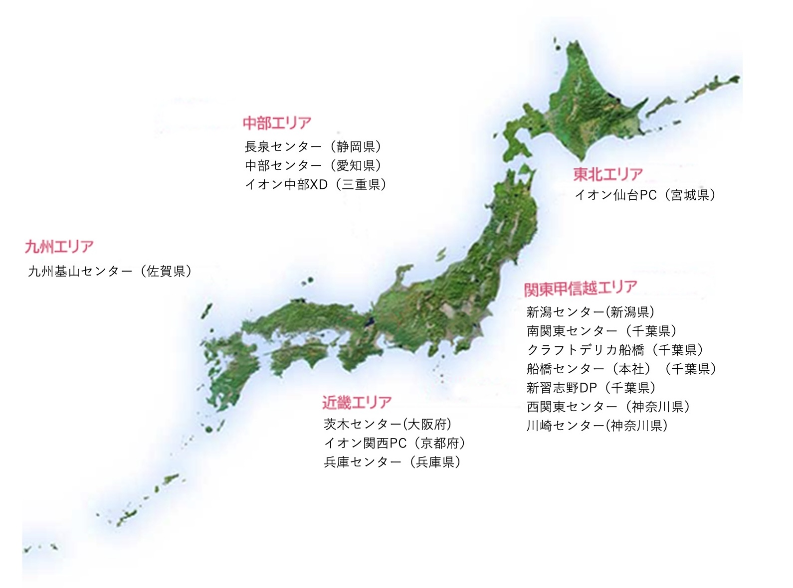 主なセンター所在地